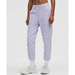Lululemon Dance Studio Jogger Size 12 Purple Swift Mid Rise Zip Pocket EUC